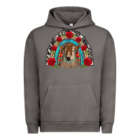 Pigment Tornado brown baby cow floral rose rainbow Urban Hoodie - BarkalooDesign