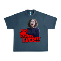 Midnight Navy nooo wire hangers.. ever!!! vintage mommie dearest quote print Urban Heavy Tee - lanVoArt
