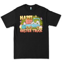 Black Happy Easter truck Premium Tee - LillyAllenDesigns