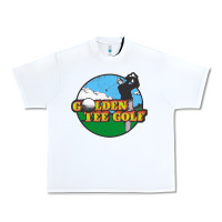 White golden tee golf Urban Heavy Tee - lanVoArt