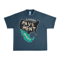 Midnight Navy pavement Urban Heavy Tee - lanVoArt