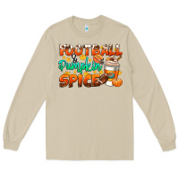 Mushroom football pumpkin spice Long Sleeve Tee - CowGirlArtShop