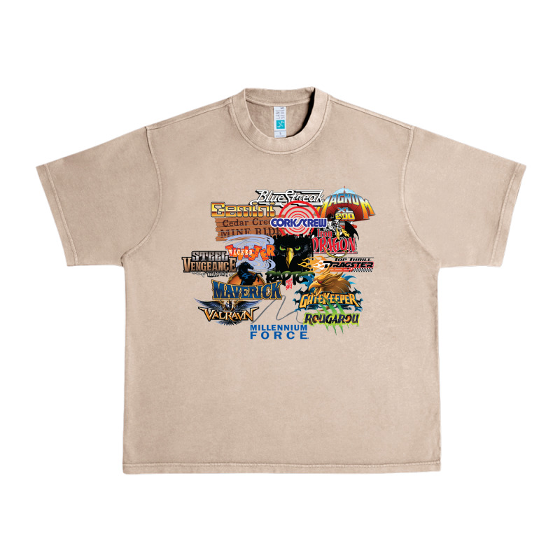 Cedar Point Roller Coaster  Designer Urban Heavy Tee by lanVoArt | Teevron