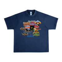 Navy cedar point roller coaster  designer Urban Heavy Tee - lanVoArt