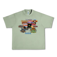 Oil Green cedar point roller coaster  designer Urban Heavy Tee - lanVoArt