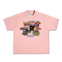 Salmon cedar point roller coaster  designer Urban Heavy Tee - lanVoArt