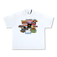 White cedar point roller coaster  designer Urban Heavy Tee - lanVoArt