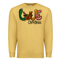 Antique Gold love Christmas Premium Sweatshirt - CowhideDigitalArt