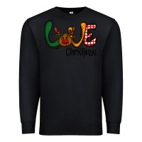 Black love Christmas Premium Sweatshirt - CowhideDigitalArt