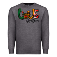 Charcoal Heather love Christmas Premium Sweatshirt - CowhideDigitalArt