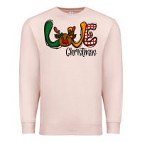 Pale Pink love Christmas Premium Sweatshirt - CowhideDigitalArt