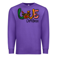 Purple love Christmas Premium Sweatshirt - CowhideDigitalArt