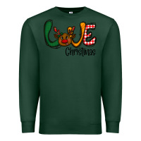 Sports Green love Christmas Premium Sweatshirt - CowhideDigitalArt