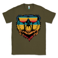 Army Green Retro bear Classic Tee - Bettercallsaul