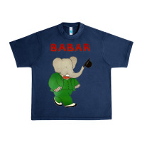 Navy babar the elephant Urban Heavy Tee - lanVoArt