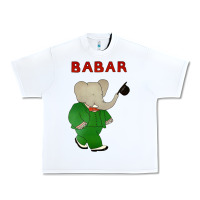White babar the elephant Urban Heavy Tee - lanVoArt