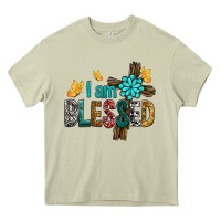 Mossy I Am Blessed Cross Heavy Core Tee - BundleAndBundleShop