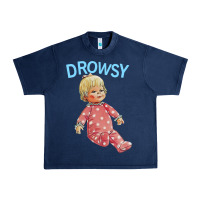 Navy drowsy doll Urban Heavy Tee - lanVoArt