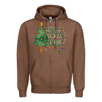 Chestnut Jolly Jolly Babe Zipper Hoodie - CowhideDigitalArt