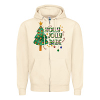 Sandshell Jolly Jolly Babe Zipper Hoodie - CowhideDigitalArt