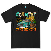 Black country roads take me home vintage truck Premium Tee - Jasminsmagicworld