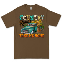 Cacao country roads take me home vintage truck Premium Tee - Jasminsmagicworld