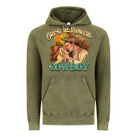 Vintage Olive Bring me flowers cowboy Vintage Hoodie - HowdyJamesFarm