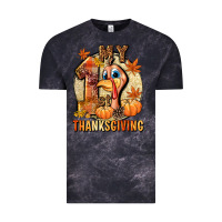 Cloud Black My 1st Thanksgiving Vintage Tee - NancyCooperArtShop