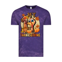 Cloud Purple My 1st Thanksgiving Vintage Tee - NancyCooperArtShop