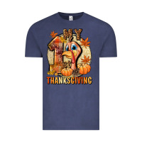 Vintage Denim My 1st Thanksgiving Vintage Tee - NancyCooperArtShop