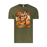 Vintage Olive My 1st Thanksgiving Vintage Tee - NancyCooperArtShop