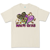 Bone Mardi Gras heart Premium Tee - LillyAllenDesigns