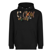Black hockey mom Heavyweight Hoodie - RacoonDesign