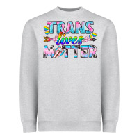 Heather Grey Western LGBTQ+ Trans Lives Matter Heavyweight Sweatshirt - BundleAndBundleShop