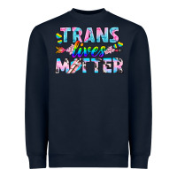 Navy Western LGBTQ+ Trans Lives Matter Heavyweight Sweatshirt - BundleAndBundleShop