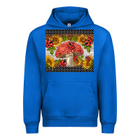 Cobalt ladybug mushrooms Urban Hoodie - BarkalooDesign