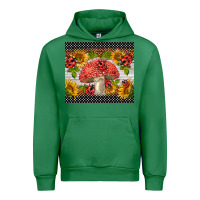 Emerald ladybug mushrooms Urban Hoodie - BarkalooDesign