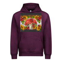 Mauve Wine ladybug mushrooms Urban Hoodie - BarkalooDesign
