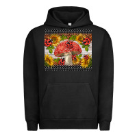 Pigment Black ladybug mushrooms Urban Hoodie - BarkalooDesign