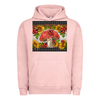 Pigment Salmon ladybug mushrooms Urban Hoodie - BarkalooDesign
