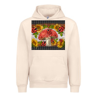 Sandshell ladybug mushrooms Urban Hoodie - BarkalooDesign