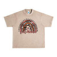 French Oak girl mama western leopard rainbow Urban Heavy Tee - JahusDesignShop