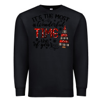 Black IT THE MOST WONDERFUL TIME the of year Premium Sweatshirt - CowhideDigitalArt