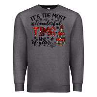 Charcoal Heather IT THE MOST WONDERFUL TIME the of year Premium Sweatshirt - CowhideDigitalArt