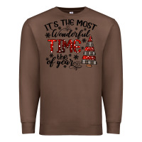 Chestnut IT THE MOST WONDERFUL TIME the of year Premium Sweatshirt - CowhideDigitalArt