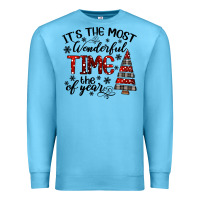 Ocean Blue IT THE MOST WONDERFUL TIME the of year Premium Sweatshirt - CowhideDigitalArt