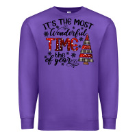 Purple IT THE MOST WONDERFUL TIME the of year Premium Sweatshirt - CowhideDigitalArt