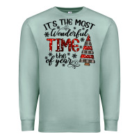 Seafoam IT THE MOST WONDERFUL TIME the of year Premium Sweatshirt - CowhideDigitalArt