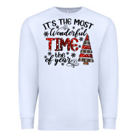 White IT THE MOST WONDERFUL TIME the of year Premium Sweatshirt - CowhideDigitalArt