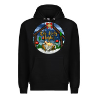 Black oh holy night Premium Hoodie - BundleAndBundleShop